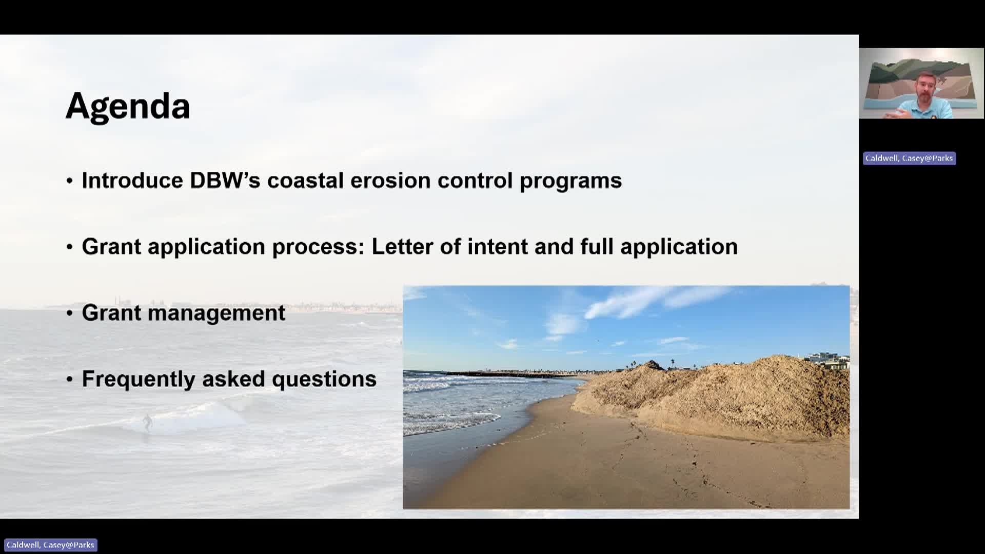 CA PORTS: "Beach Restoration And Shoreline Erosion Control Grant"